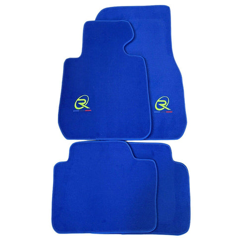 Blue Floor Mats For BMW 1 Series E82 Tailored Set Perfect Fit