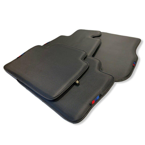 Floor Mats For BMW 1 Series E88 Convertible Autowin Brand Carbon Fiber Leather