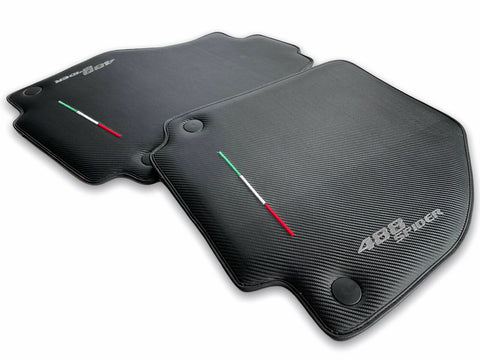 488 Spider Carbon Fiber Floor Mats