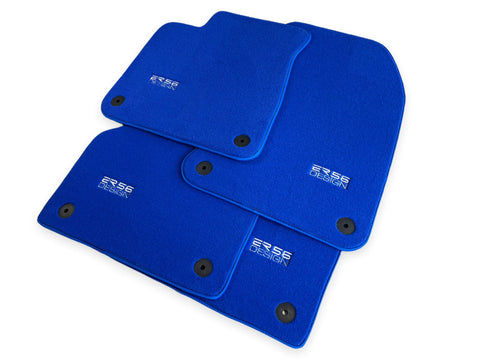 Blue Floor Mats for Audi A6 - C6 Avant (2004-2008) | ER56 Design