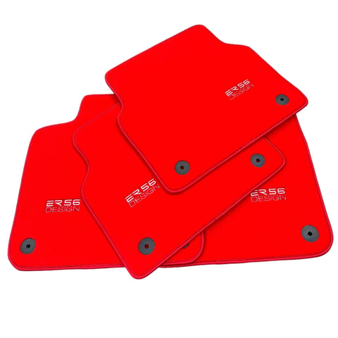 Rote Fußmatten für Audi Q7 4M (2015-2019) | ER56-Design
