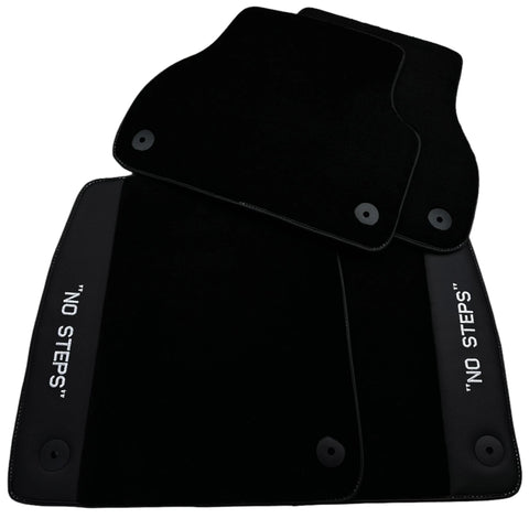 Black Floor Mats for Audi A6 - C7 Sedan (2011-2018) | No Steps