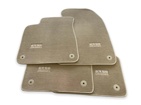 Beige Floor Mats for Audi A4 - B5 Facelift Avant (1999-2001) | ER56 Design