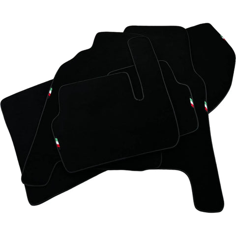 Black Floor Mats Set with Trunk Mat For Ferrari 456 (1992-2003) Italian Edition