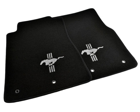 Floor Mats For Ford Mustang 2015-2023 With Silver Pony