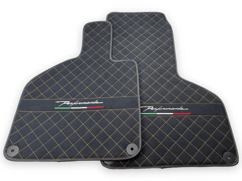 Fußmatten für Lamborghini Huracan Perfomante Alcantara Leder