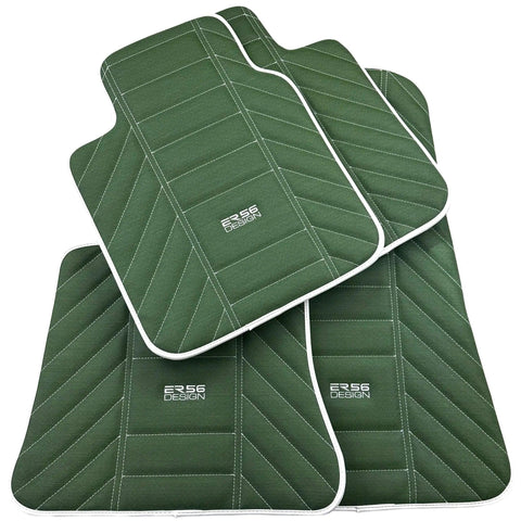 Green Leather Floor Mats For Rolls Royce Shadow 1965-1977