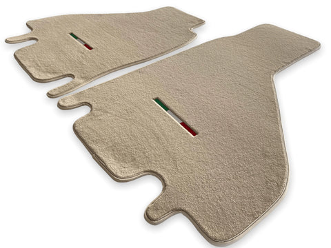 Floor Mats For Ferrari Testarossa 1984–1996 Beige Autowin Brand Italy Edition