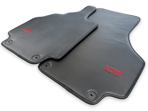 Carbon Fiber Leather Floor Mats for Audi R8 (2007-2015)