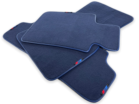 Dark Blue Floor Mats For BMW 1 Series F20 With M Package