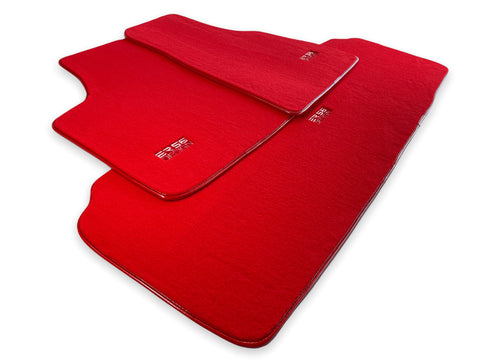 Floor Mats For Tesla Model Y Red Tailored Carpets ER56 Design