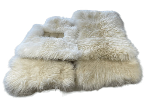White Sheepskin Floor Mats For Rolls Royce Phantom 2003–2016 Er56 Design Brand