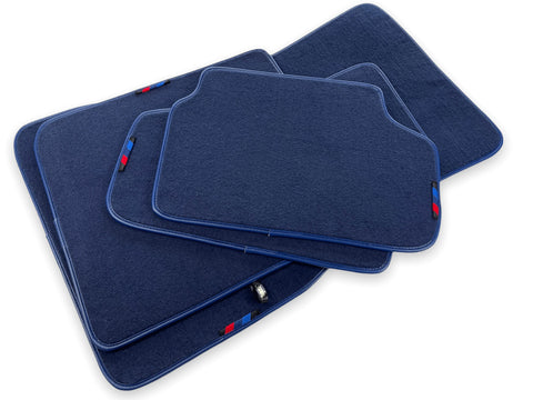 Dark Blue Floor Mats For BMW 4 Series F32 With M Package