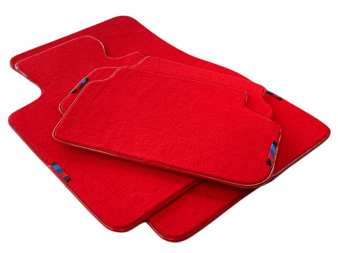 Red Mats For BMW 3 Series E30 2-doors Coupe With M Package AutoWin Brand