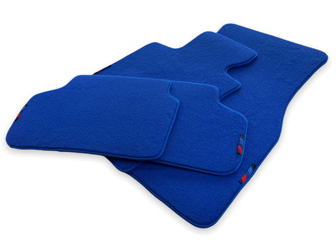 Blaue Fußmatten für BMW 4er F33 mit M-Paket