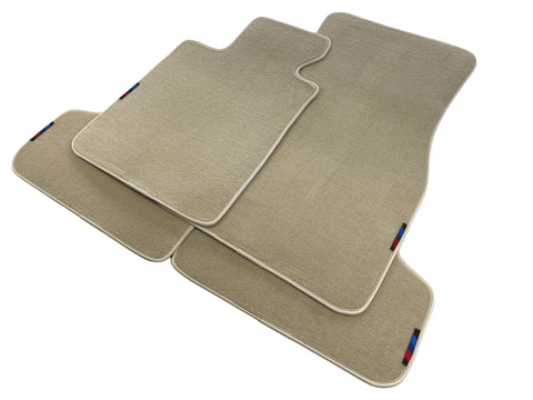 Beige Mats For BMW M3 4-door E90 With M Package