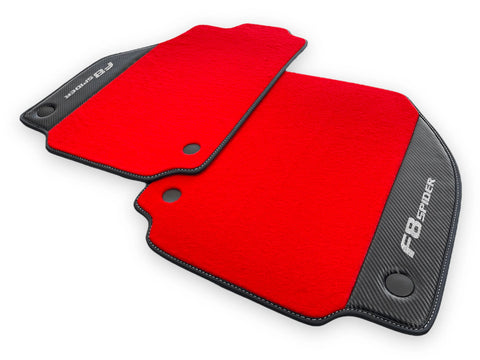 Floor Mats For Ferrari F8 Spider 2019-2022 With Carbon Leather