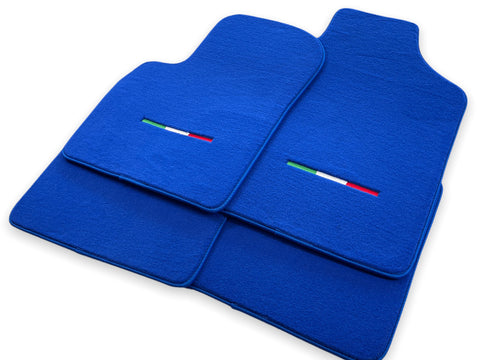 Floor Mats For Fiat 500 2008-2019 Blue Color