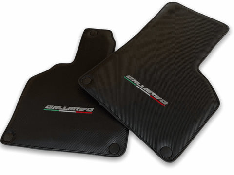 Floor Mats for Lamborghini Gallardo Carbon Fiber Leather