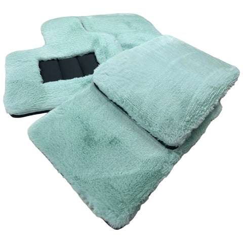 Tiffany Blue Sheepskin Floor Mats For Rolls Royce Cullinan Rr31 2018-2023 Er56 Design Brand