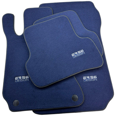 Dark Blue Floor Mats For Mercedes-Benz C-Class W204 (2007-2014)