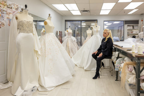 Ines Di Santo in her atelier