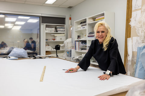 Ines Di Santo in her atelier