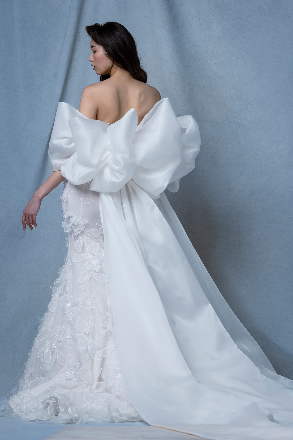Ines Di Santo Fall 2024 Bridal Couture Collection - Basilica Dress, Back View