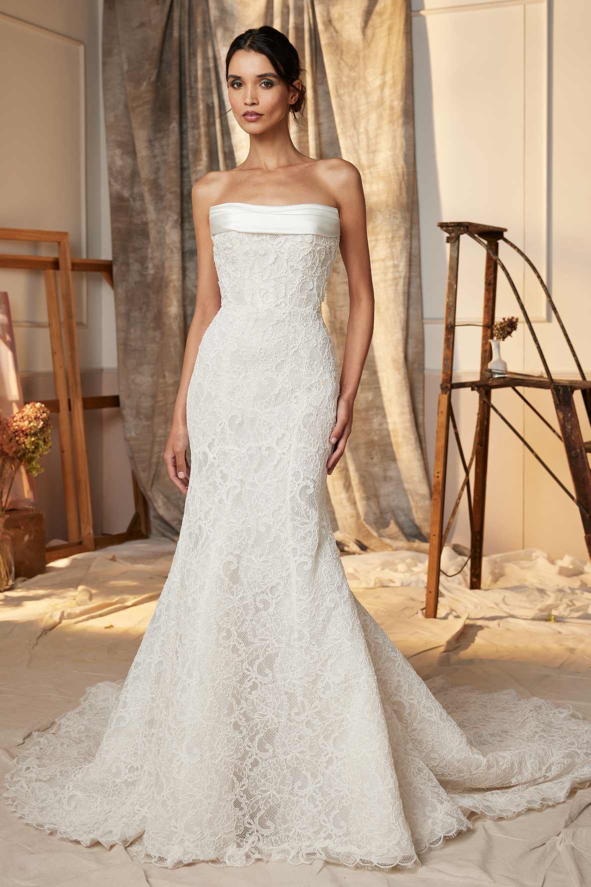 Ines by Ines Di Santo Fall 2025 Bridal Diffusion Collection - Marjorie Dress, Front View