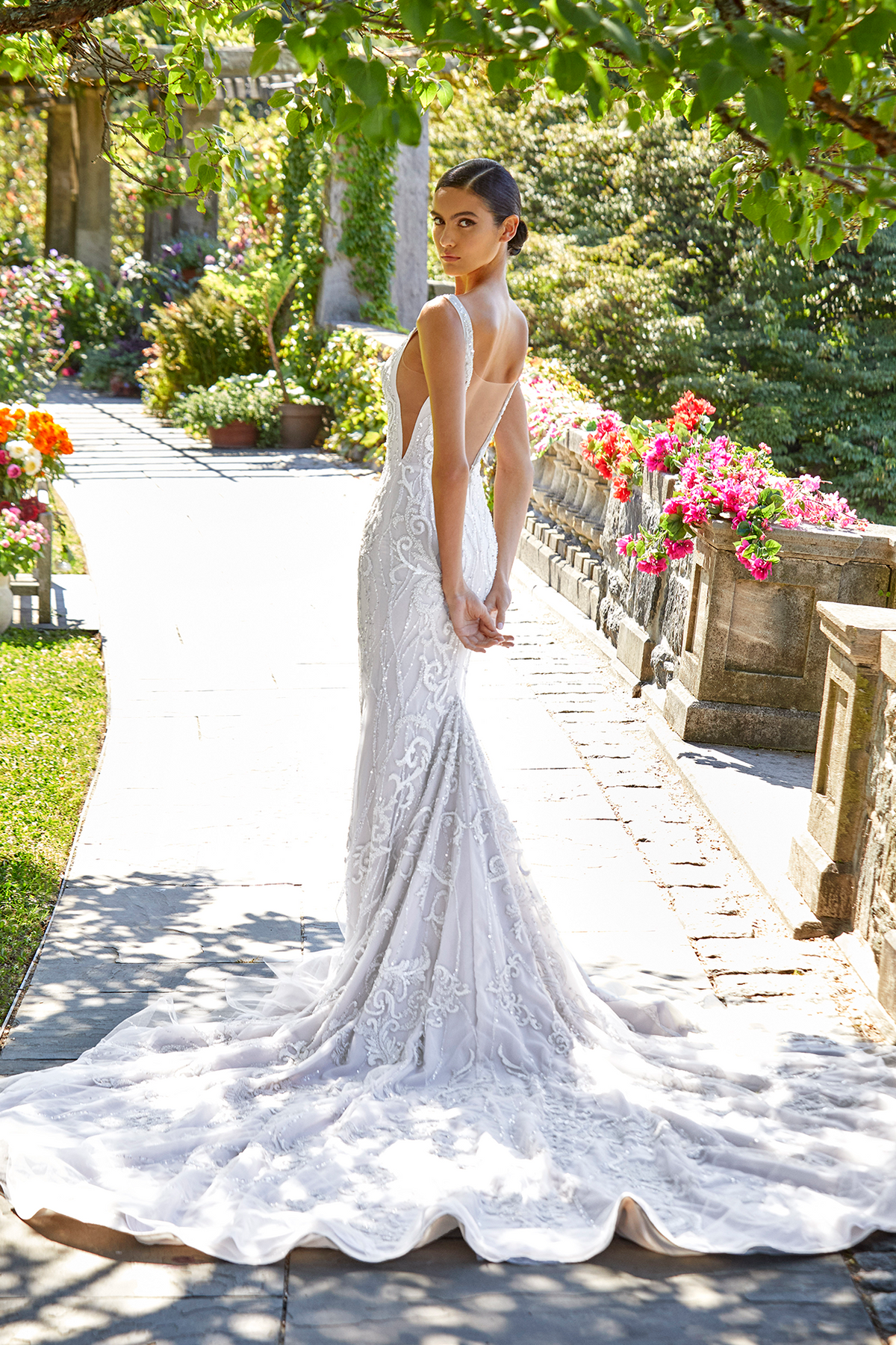 Ines Di Santo Fall 2022 Bridal Couture Collection - Eleanora Dress, Back View