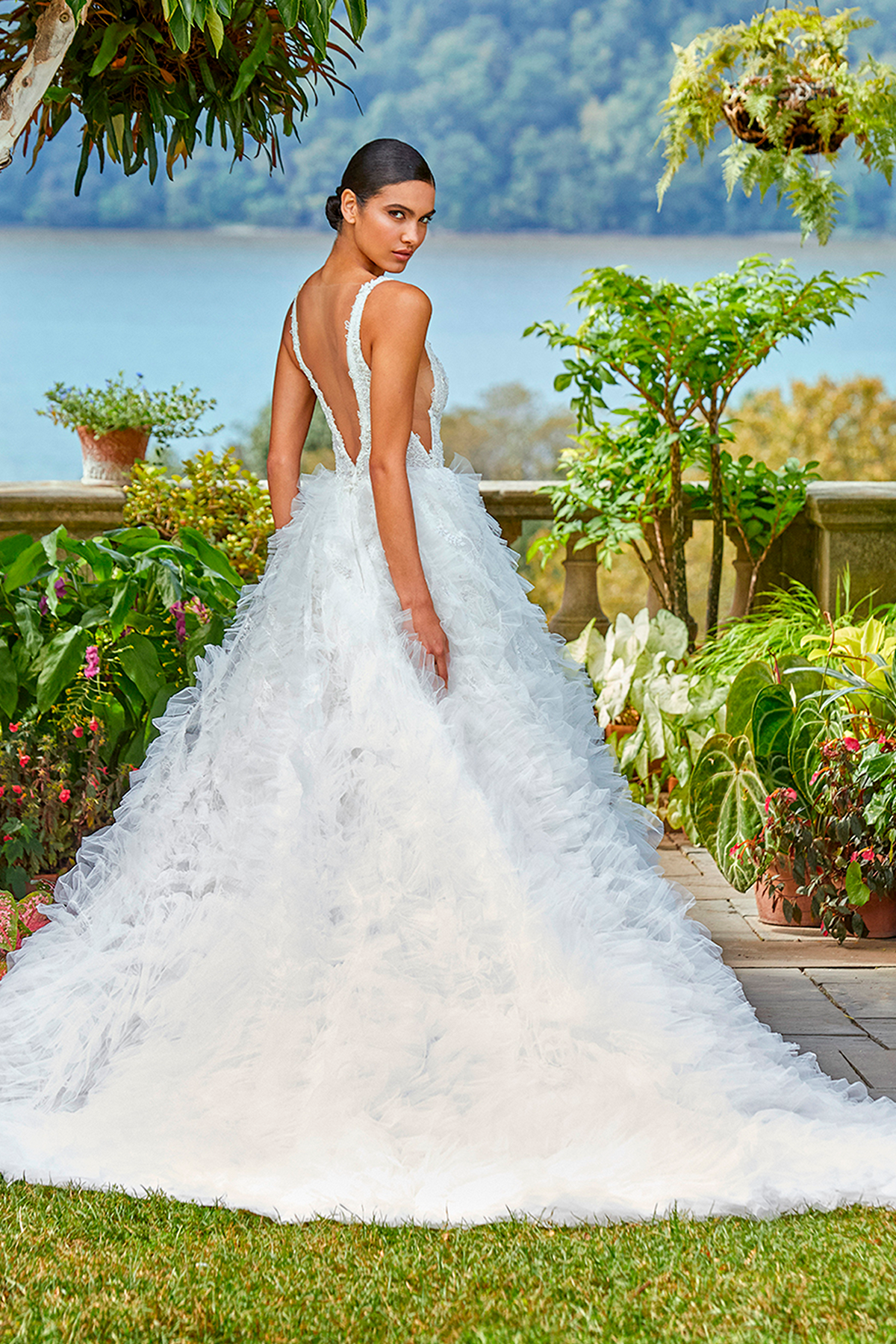 Ines Di Santo Fall 2022 Bridal Couture Collection - Marella Dress, Back View