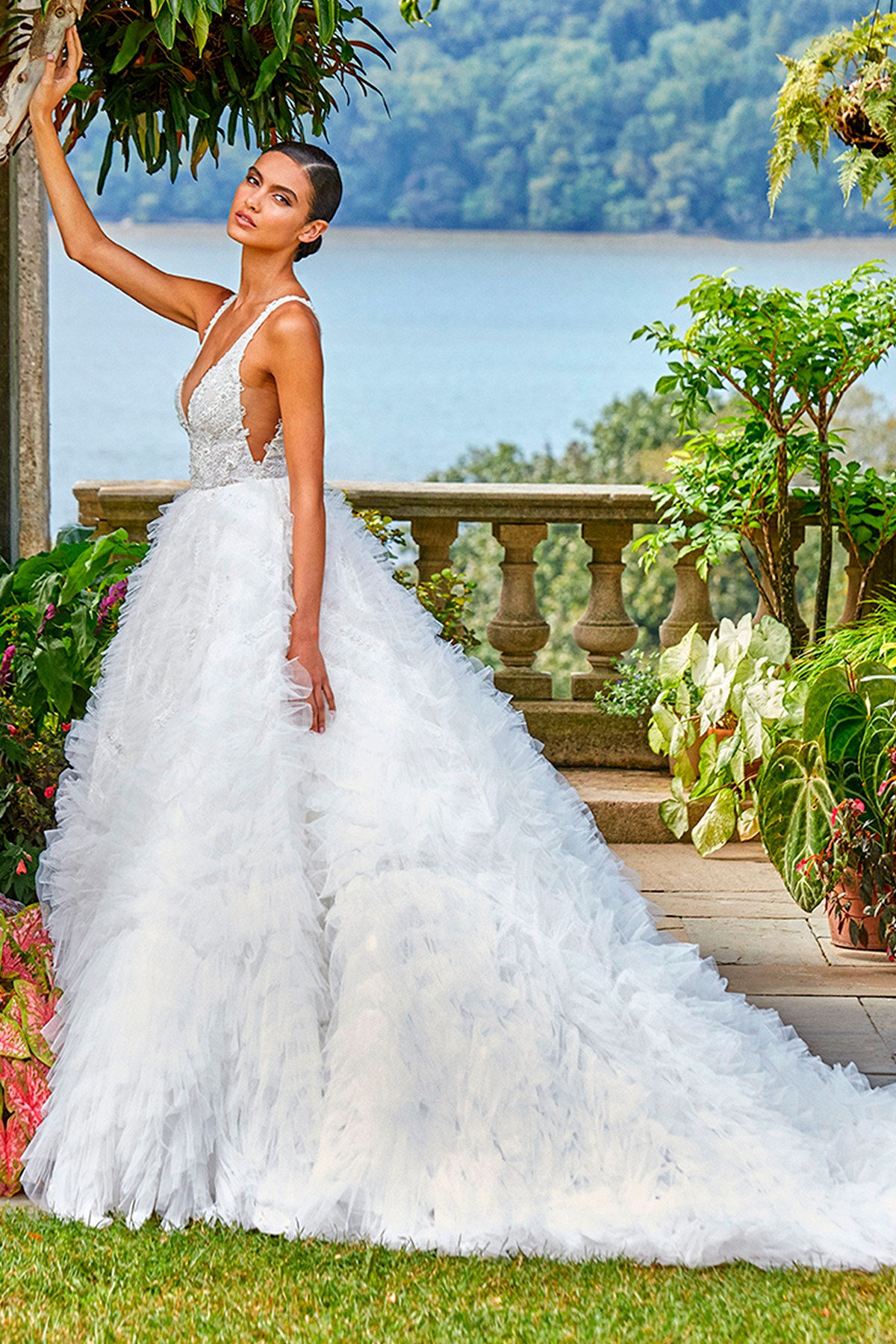 Ines Di Santo Fall 2022 Bridal Couture Collection - Marella Dress, Side View