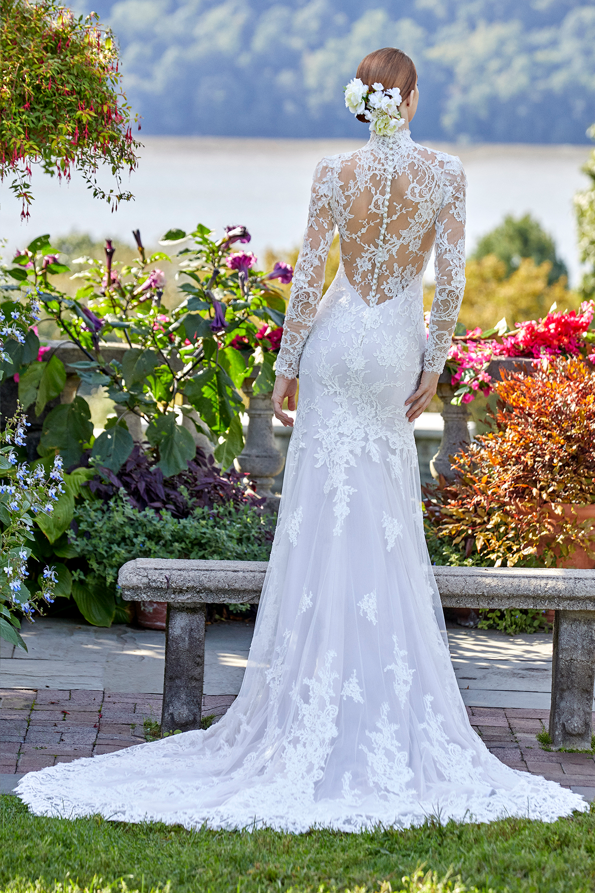 Ines Di Santo Fall 2022 Bridal Couture Collection - Marta Dress, Back View