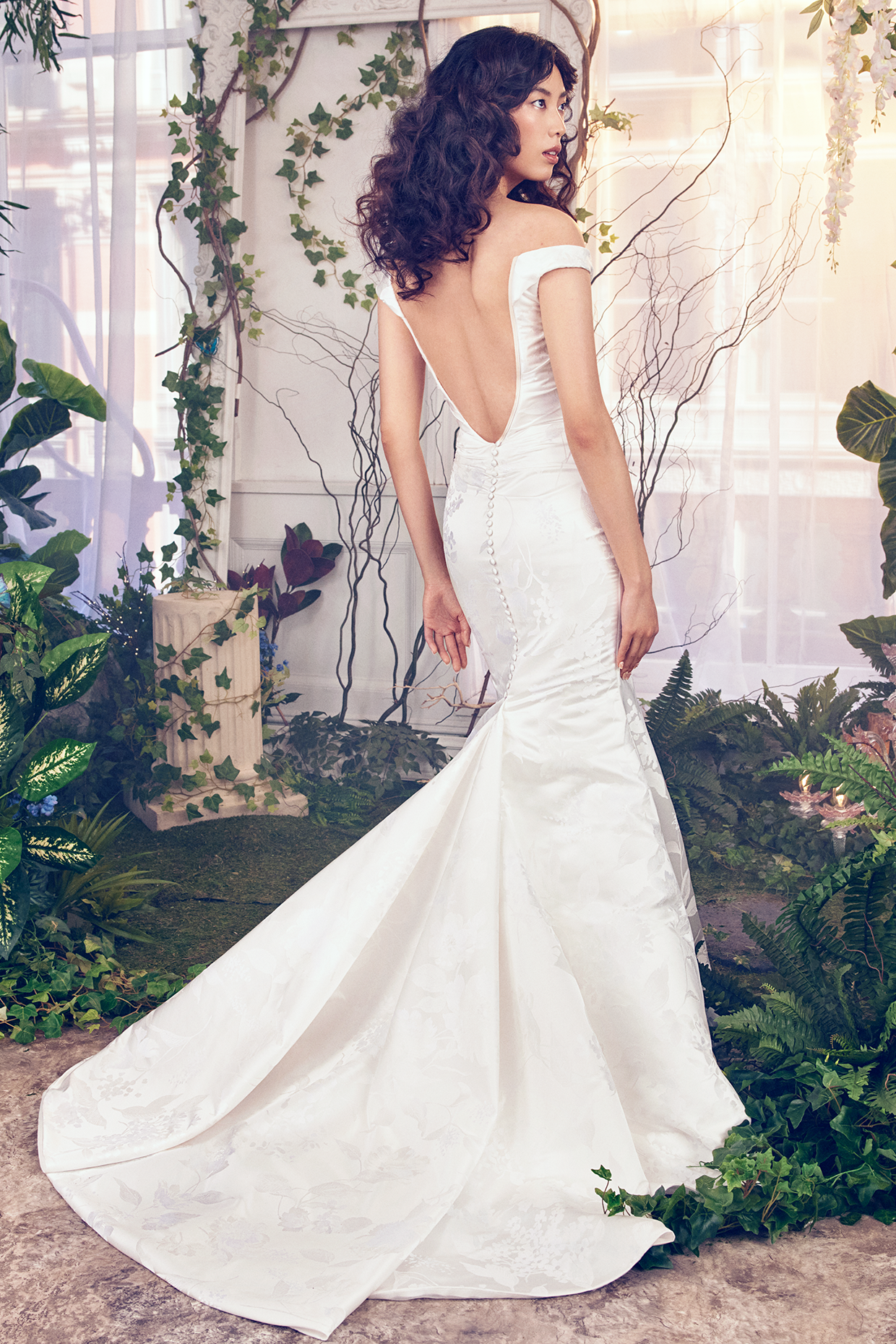 Ines Di Santo Fall 2023 Bridal Couture Collection - Selene Dress, Back View