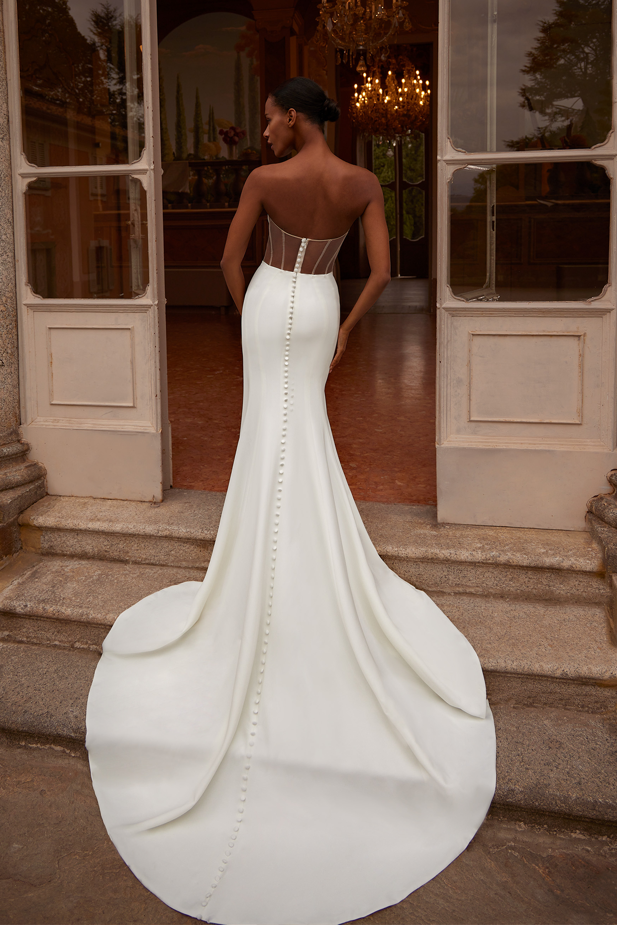 Ines by Ines Di Santo Fall 2023 Bridal Diffusion Collection - Topaz Dress, Back View