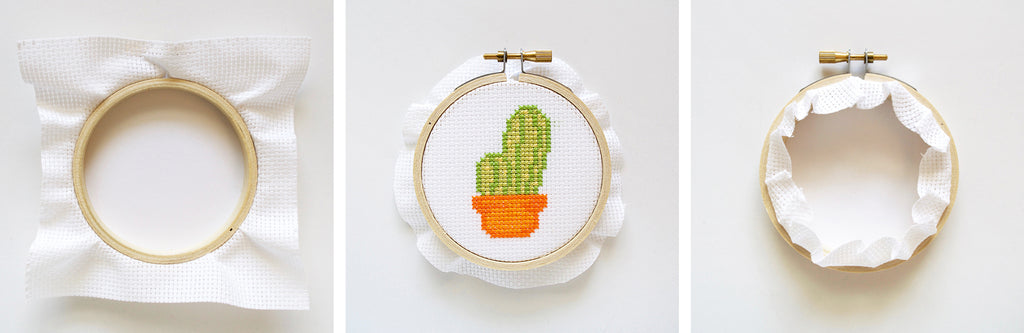 frame your cross stitch in a hoop