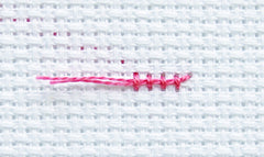 how to cross stitch secure your thread