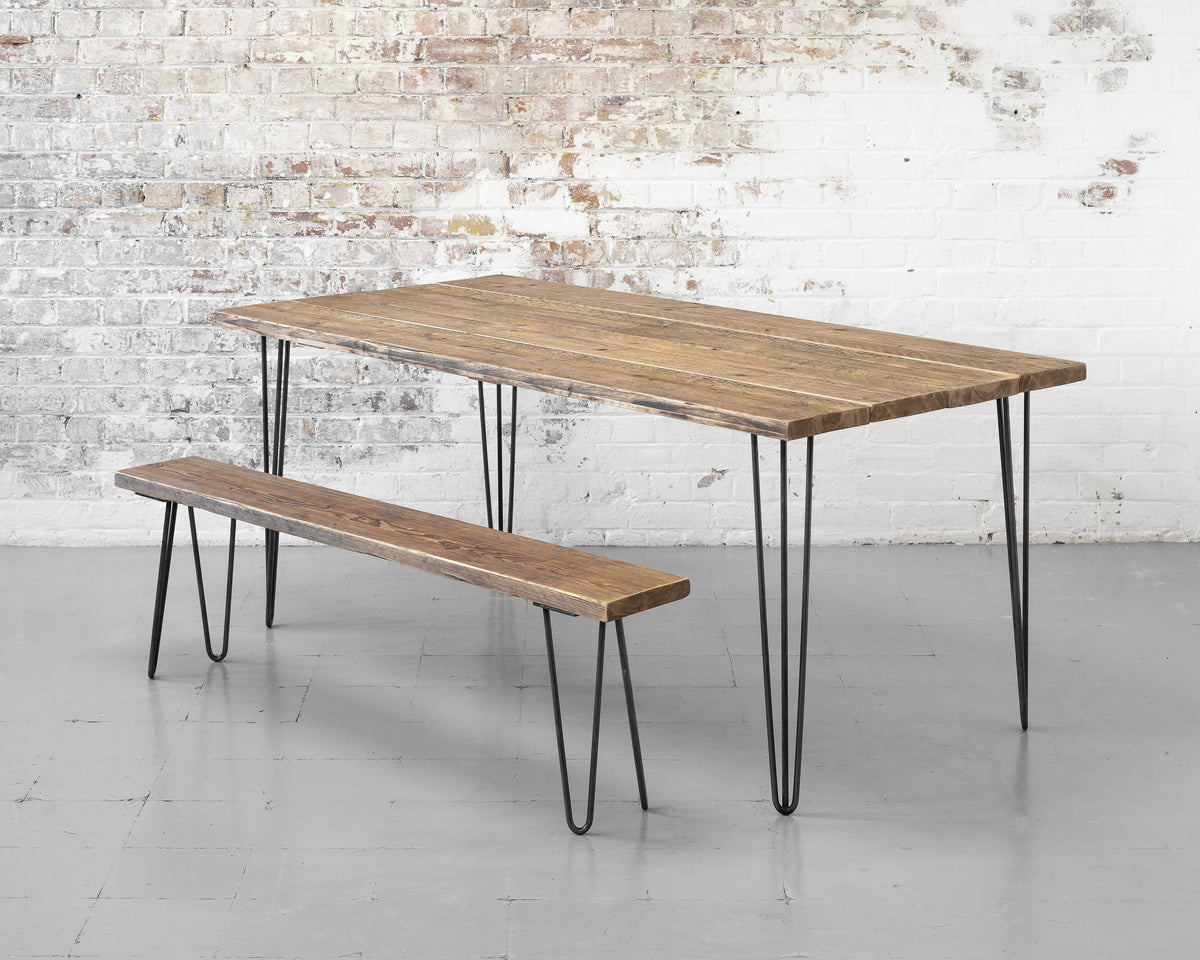 Hairpin Table With Bench Options – Brix Design Works