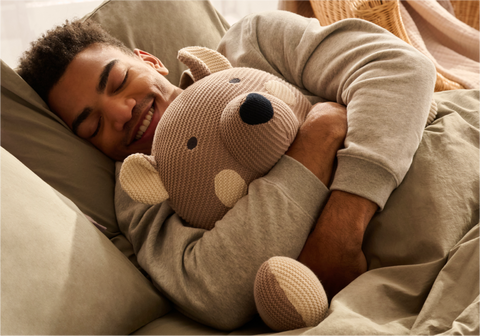Benji the bear to feel calm and comforted