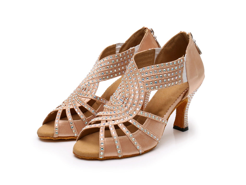 Mirar atrás Insignia romano Zapatos de baile latino de tacón personalizados | Zapatos de baile de –  Dance Shoes Mart