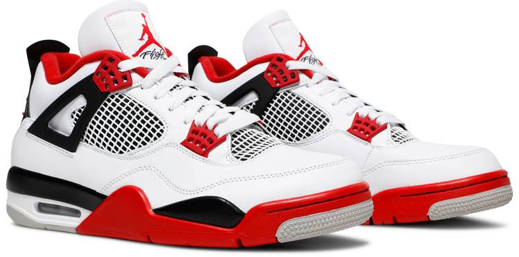 fire red fours jordan