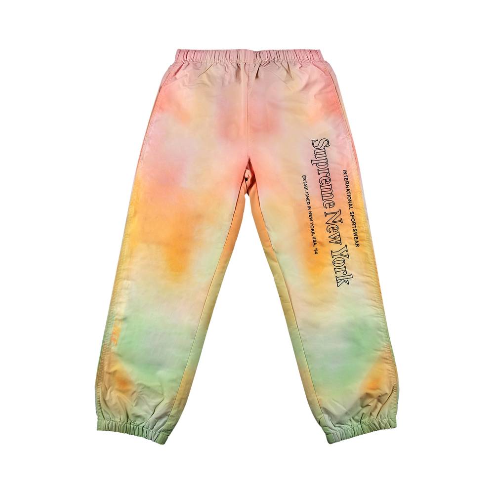 supreme gradient track pant yellow