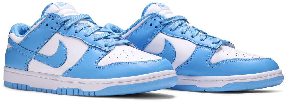 dunk low white university blue