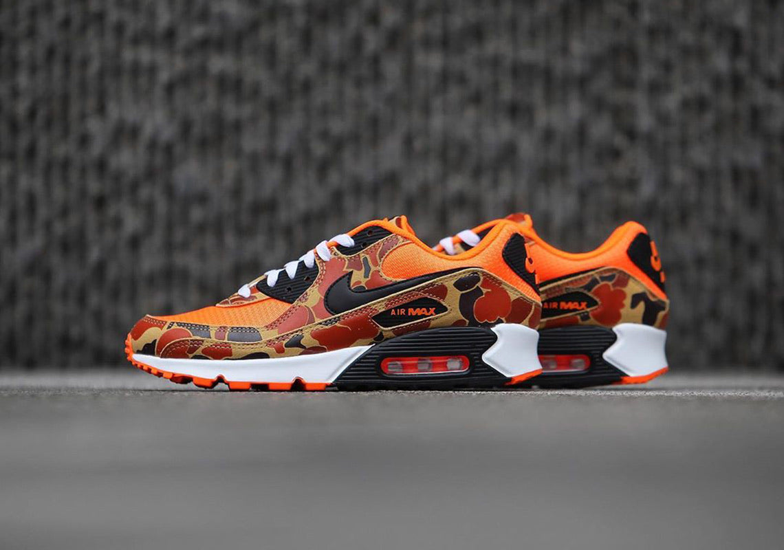 nike air max orange duck camo