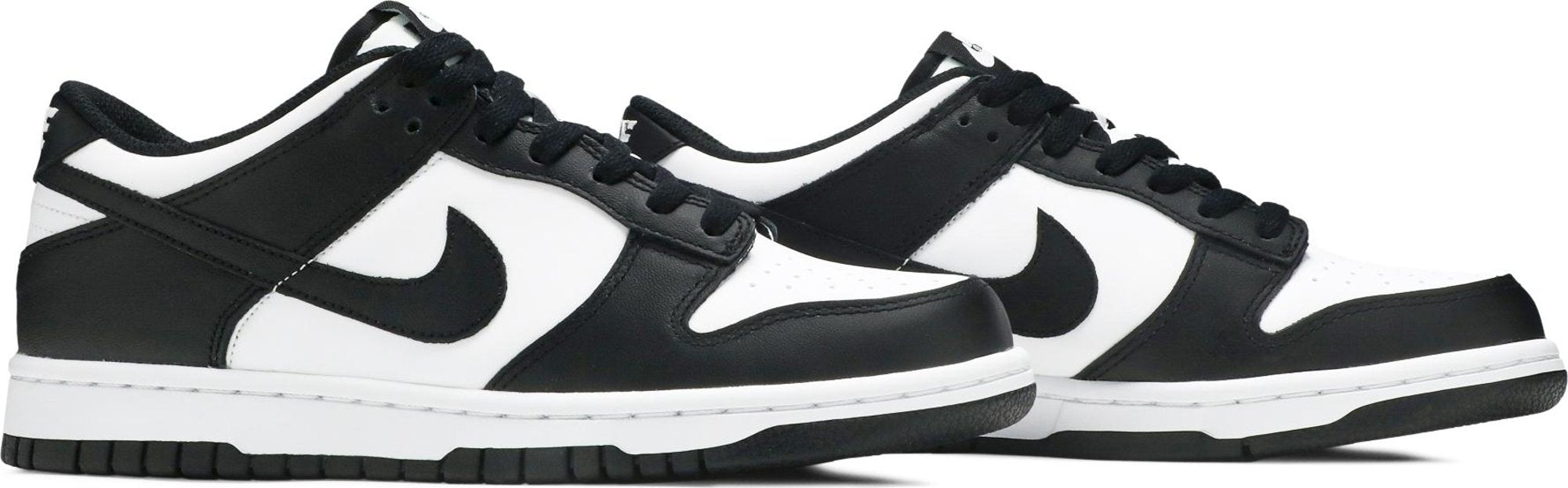 nike dunk low black white gs