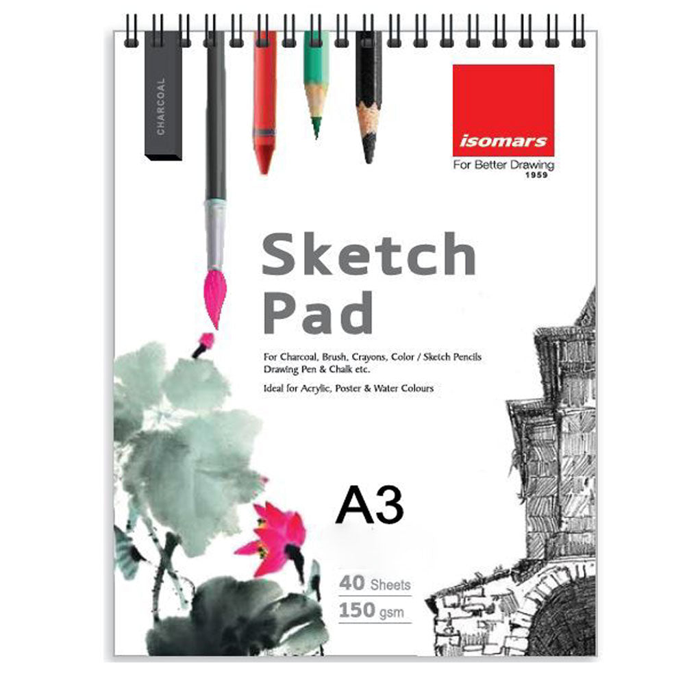 Isomars Sketch Pad - A3 with 40 Sheets