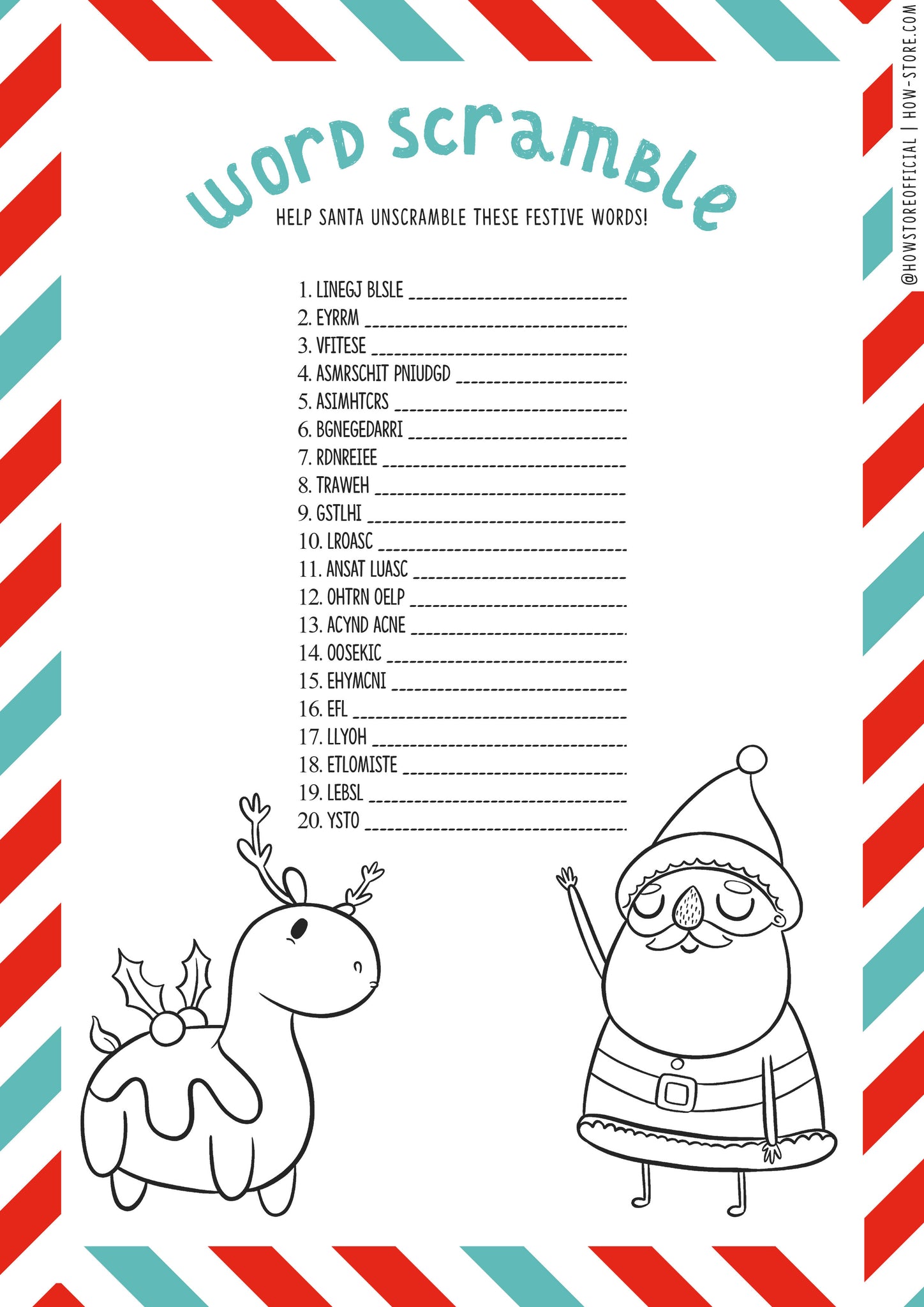 free-christmas-word-scramble-printable