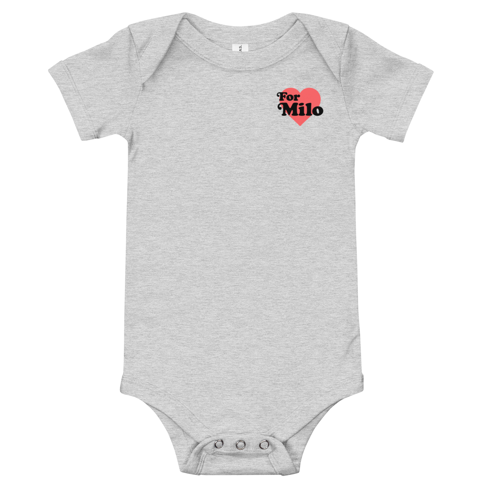 light grey baby suit