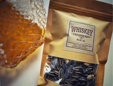 Whiskey-infused sunflower seeds