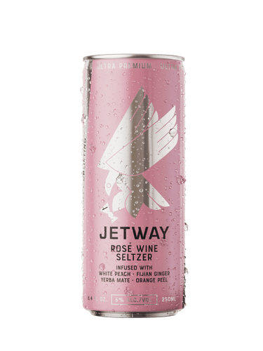 Jetway Rosé Wine Seltzer - Case (6 x 4 packs = 24 cans) -  RackHouse Whiskey Club
